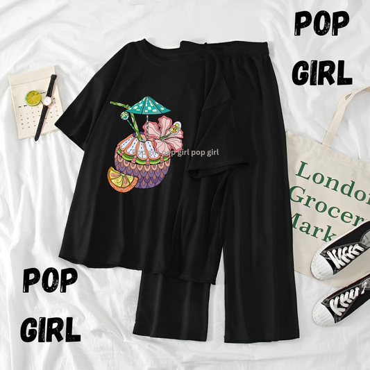 Pop Girl Summer Casual Two Piece Sets
