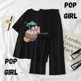 Pop Girl Summer Casual Two Piece Sets