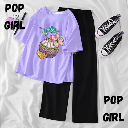 Pop Girl Summer Casual Two Piece Sets