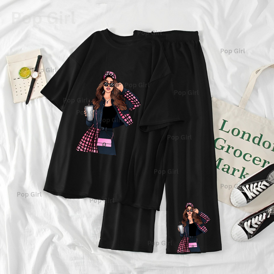 Pop Girl Summer Casual Two Piece Sets