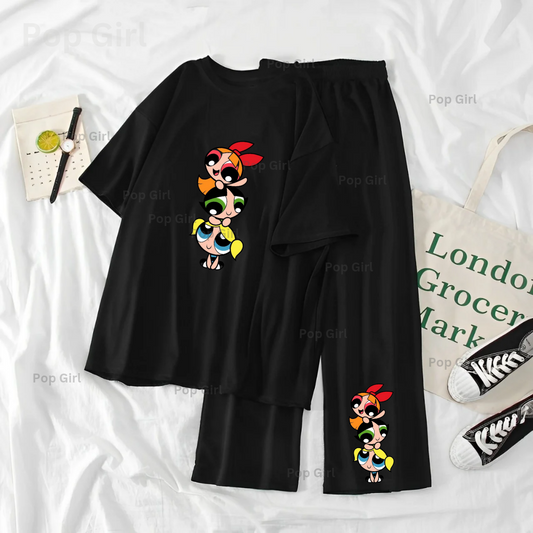 Pop Girl Summer Casual Two Piece Sets