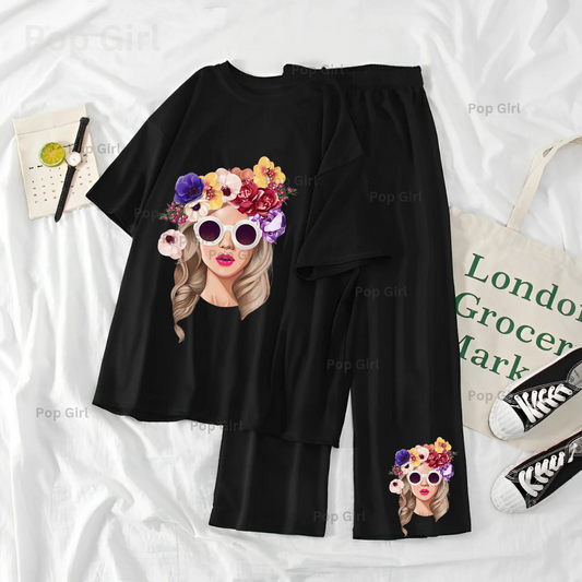 Pop Girl Summer Casual Two Piece Sets