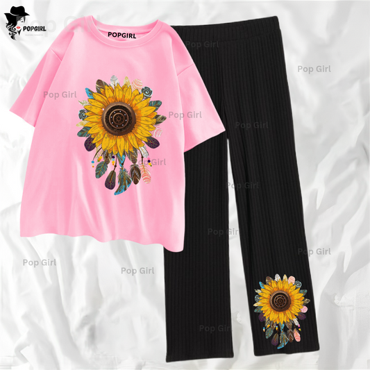 Pop Girl Summer Casual Two Piece Sets