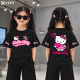 Trendy Kids Hello Kitty Drop Shoulder T-Shirt – Premium Quality