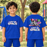 Trendy Kids Space Drop Shoulder T-Shirt – Premium Quality