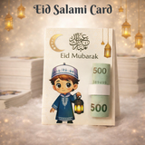 Stylish Eid Salami Card for Kids & Family