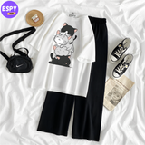 Women's Oversized T shirt And Pant Set