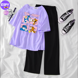 Women's Oversized T shirt And Pant Set