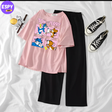 Women's Oversized T shirt And Pant Set
