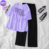 Women's Oversized T shirt And Pant Set