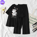 Women's Oversized T shirt And Pant Set