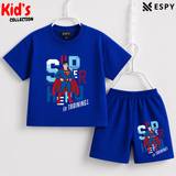 Soft Cotton Drop Shoulder T-Shirt & Shorts Set for Kids