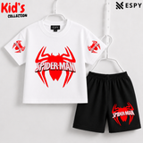 Soft Cotton Drop Shoulder T-Shirt & Shorts Set for Kids