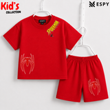 Soft Cotton Drop Shoulder T-Shirt & Shorts Set for Kids