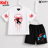 Soft Cotton Drop Shoulder T-Shirt & Shorts Set for Kids
