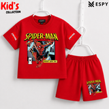 Soft Cotton Drop Shoulder T-Shirt & Shorts Set for Kids
