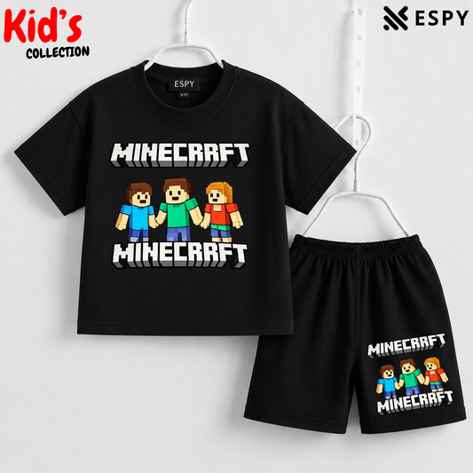 Premium Cotton Kids Co-Ord Set | Drop Shoulder T-Shirt & Shorts