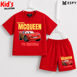 Soft Cotton Drop Shoulder T-Shirt & Shorts Set for Kids