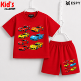 Soft Cotton Drop Shoulder T-Shirt & Shorts Set for Kids