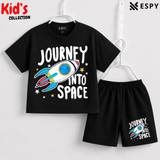 Soft Cotton Drop Shoulder T-Shirt & Shorts Set for Kids