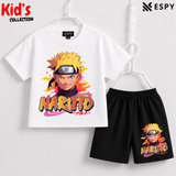 Soft Cotton Drop Shoulder T-Shirt & Shorts Set for Kids