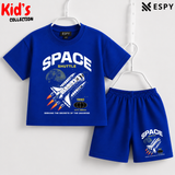 Soft Cotton Drop Shoulder T-Shirt & Shorts Set for Kids