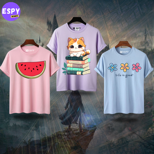 Combo Printed Haif Sleeve T shirt