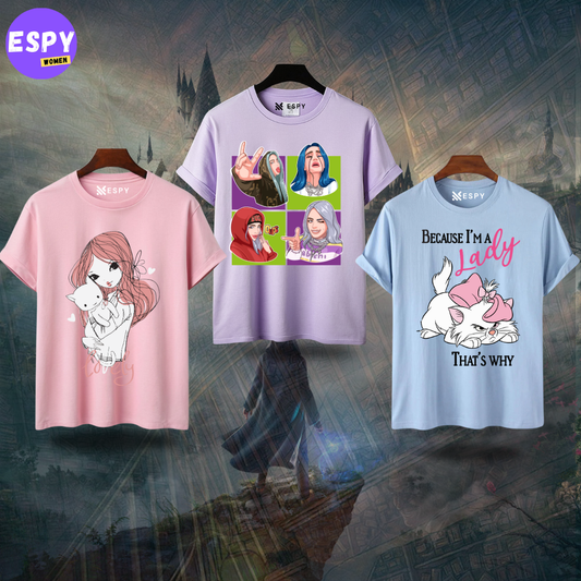 Combo Printed Haif Sleeve T shirt