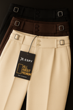 Old Money Premium Quality Grukha Pant - Cream Beige