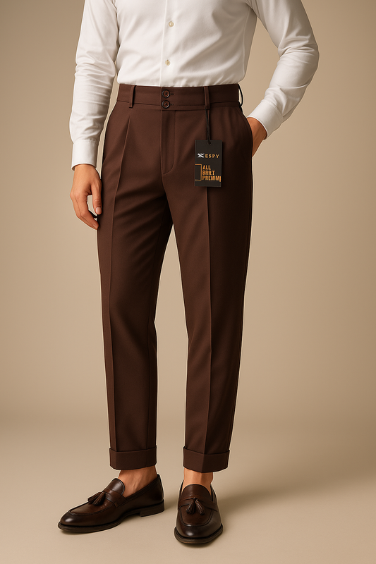 Old Money Premium Quality Grukha Pant - Brown