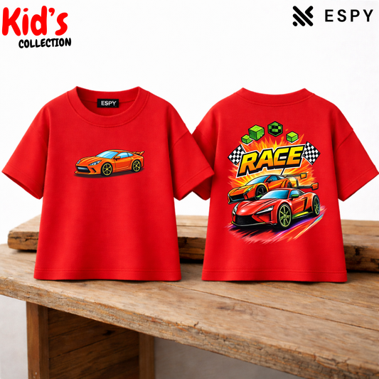 Kid's Premium Drop Shoulder T shirt - Both side design