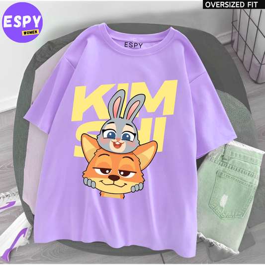 Urban Kawaii Oversized T-Shirt – Women’s Loose Summer Fit