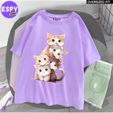 Urban Kawaii Oversized T-Shirt – Women’s Loose Summer Fit