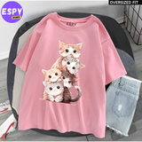 Urban Kawaii Oversized T-Shirt – Women’s Loose Summer Fit