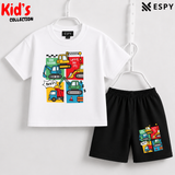 Premium Cotton Kids Co-Ord Set | Drop Shoulder T-Shirt & Shorts