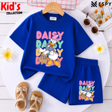 Kids Matching Drop Shoulder T-Shirt and Shorts Set