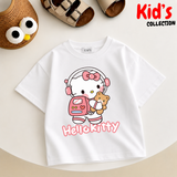 Kids Girls Hello kitty Drop Shoulder T-Shirt