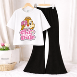 Trendy Women’s Co-Ord Set – Loose Fit Tee & Bootcut Pants