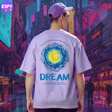 Buy Men's Black Graphic Printed Oversized T-shirt