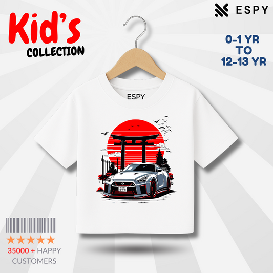 Kids Premium Drop Shoulder T-Shirt - Car