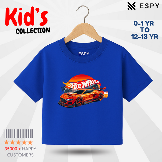 Kids Premium Drop Shoulder T-Shirt - Car