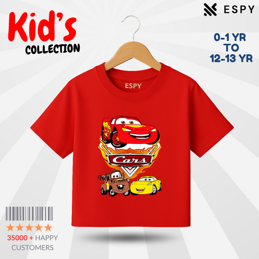 Kids Premium Drop Shoulder T-Shirt - Car