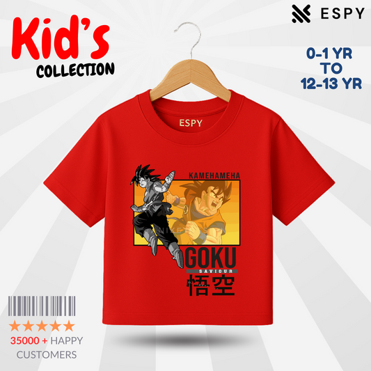 Kids Premium Drop Shoulder T-Shirt - Goku