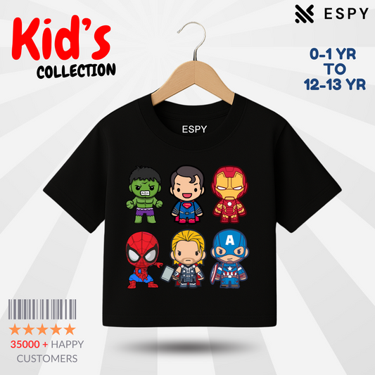 Kids Premium Drop Shoulder T-Shirt - Marvel