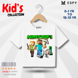 Kids Premium Drop Shoulder T-Shirt - Minecraft