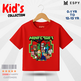 Kids Premium Drop Shoulder T-Shirt - Minecraft