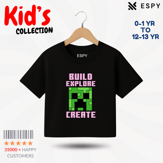 Minecraft Kids Premium Drop Shoulder T-Shirt