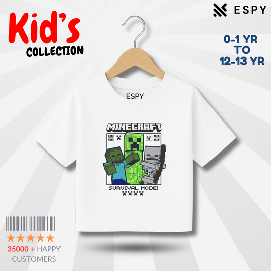 Minecraft Kids Premium Drop Shoulder T-Shirt