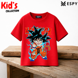 Kid Goku Kids Anime Premium Cotton Drop Shoulder T-Shirt