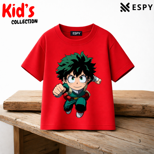 Deku Kids Anime Premium Cotton Drop Shoulder T-Shirt